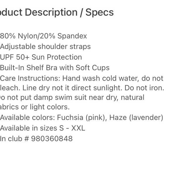 NWT ZeroXposure tankini set size small - Picture 4 of 4